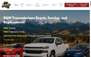 Ram Transmissions of Thornton website