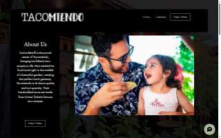 Tacomiendo Food Truck website