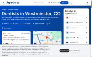Aspen Dental - Westminster website
