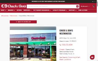 Chuck & Don's Pet Food & Supplies of Westminster website