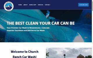 Church Ranch Car Wash website