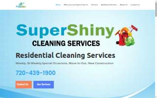 Cleaning Super Shiny Services website