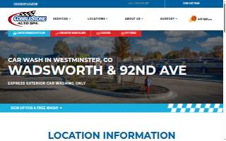 Cobblestone Car Wash of Westminster website
