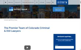 Colorado Legal Defense Group - Criminal & DUI Attorneys website
