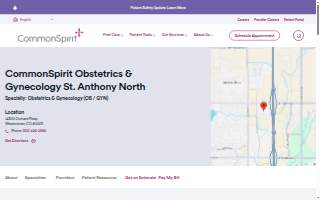 CommonSpirit Obstetrics & Gynecology St. Anthony North website