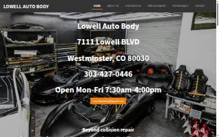 Lowell Auto Body Inc website