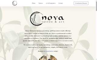 Nova Tattoo & Art website