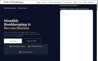 Perfect 10 Bookkeeping website