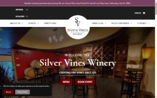 Silver Vines Winery - Arvada of Westminster website