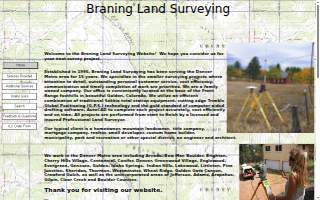 Braning Land Surveying website
