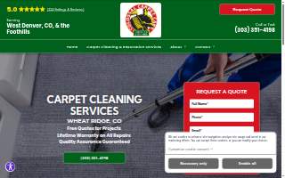 Colossal Carpet Care of Wheat Ridge website