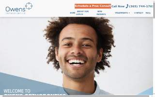 Owens Orthodontics of Wheat Ridge website