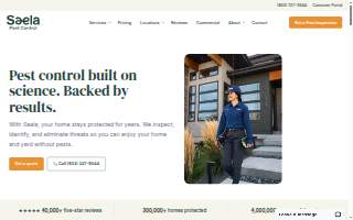 Saela Pest Control of Mission website