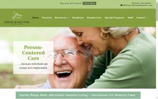 Spring Ridge Park Assisted Living of Wheat Ridge website