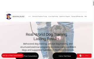 Barking Bubz Dog Training website