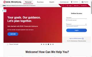 BOK Financial Mortgage website