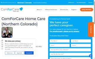 ComForCare Home Care - Northern Colorado website