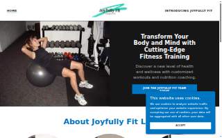 Joyfully Fit website