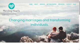 Mending Hearts Counseling website