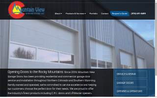 Mountain View Garage Doors of Windsor website