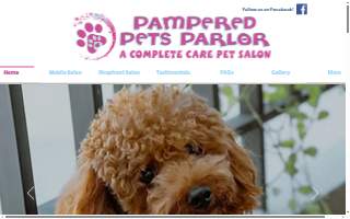 Pampered Pets Parlor website