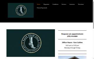 Save Your Sole Foot and Ankle Specialists website