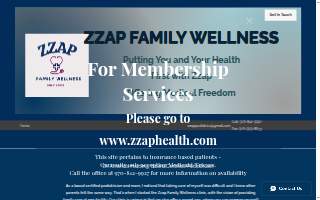 Zzap Pediatrics website