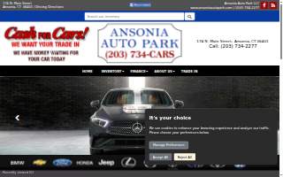 Ansonia Auto Park website