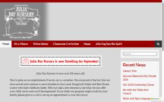 Julia Day Nursery & Kindergarten website