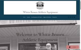 Whitie Bensen Athletic Equipment of Ansonia website