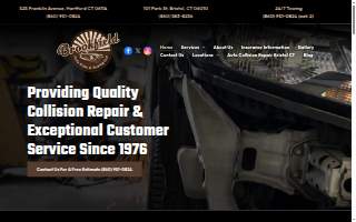 Brookfield Auto Body and Towing website