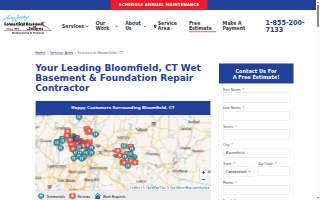 Connecticut Basement Systems of Bloomfield website