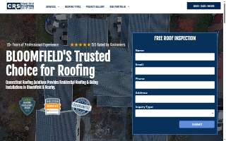 Connecticut Roofing Solutions of Bloomfield website