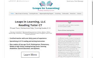 Leaps In Learning, LLC of Bloomfield website