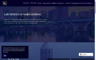 Nair & Levin PC website