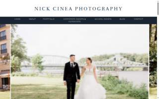 Nick Cinea Photography of Bloomfield website