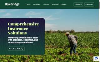 OakBridge Insurance Services website