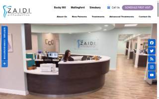 Zaidi Orthodontics of Bloomfield website