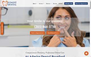 Admire Dental Branford website
