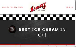 Ashley's Ice Cream website
