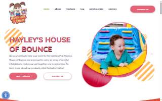 Hayley's House of Bounce website