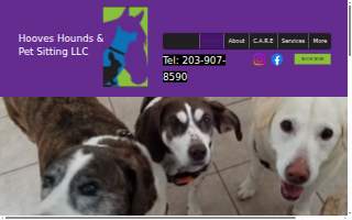 Hooves, Hounds & Whiskers Pet Sitting LLC website