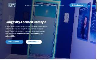 iCRYO Cryotherapy + iV Therapy + Body Sculpting + Red Light Therapy of Guilderland website