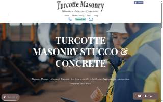 Turcotte Masonry Stucco Concrete of Branford website