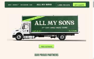 All My Sons Moving & Storage of Bridgeport website