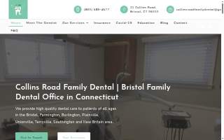 Collins Road Family Dental website