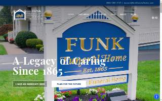 Funk Funeral Home website