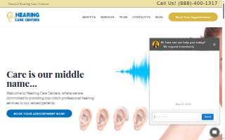 Hearing Care Centers website