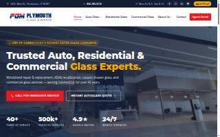 Plymouth Glass & Mirror, Inc. of Bristol website
