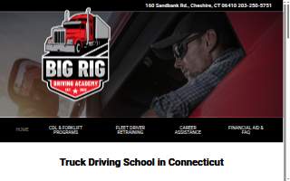 Big Rig Driving Academy website